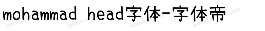 mohammad head字体字体转换
